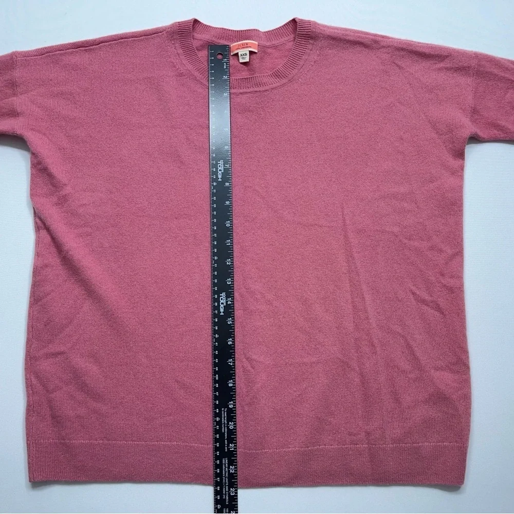 J.Crew Crewneck Boyfriend Cashmere Sweater Womens XXS Oversized in Pink